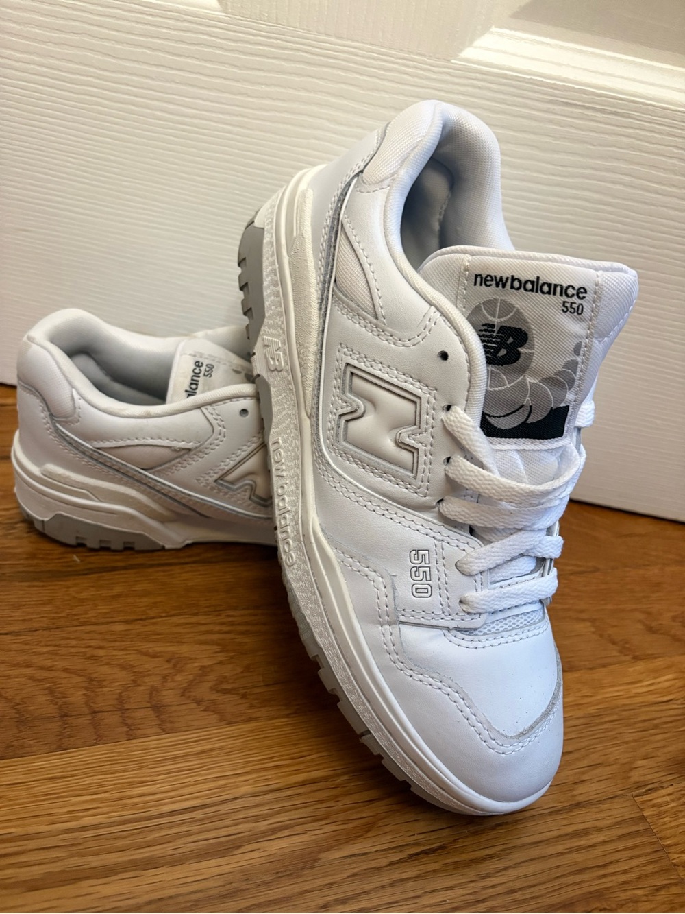 New Balance 550 Women's Sneakers in White and Gray